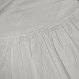 DAYS basic 42360 コットン 切り替え 日本製 製品染め バックギャザー 長袖Ｔシャツ カットソー ロンＴ ホワイト レディース デイズ【中古】6-0606M∞