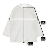 Dana Faneuil コットン 日本製 ボストンナイン サイズ3 長袖Ｔシャツ カットソー ロンＴ ホワイト レディース ダナファヌル【中古】6-0802M∞