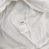 NARU/naru factory ハイネック コットン 日本製 長袖Ｔシャツ カットソー ロンＴ ホワイト レディース ナル【中古】6-0802M∞