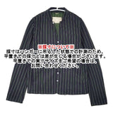 Pal'las Palace コットンストライプ スキッパーシャツ シャツジャケット 長袖シャツ ネイビー グリーン レディース パラスパレス【中古】6-0708M∞