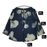 Pal'las Palace インディゴ 抜染花柄 プルオーバー PFSH-5445A ブラウス シャツ ネイビー レディース パラスパレス【中古】6-0521M∞