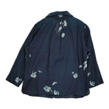 Pal'las Palace インディゴ 抜染花柄 PFSH-6560C コットン ブラウス シャツ ネイビー レディース パラスパレス【中古】6-0521M∞