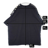 gomme パイルデザイン オーバーサイズ 半袖Ｔシャツ カットソー ブラック ホワイト レディース ゴム【中古】6-0615S∞