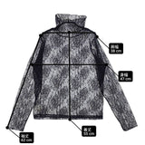 Ray Beams ストレッチレースハイネックトップス カットソー 定価7700円 シアー 長袖Ｔシャツ カットソー ロンＴ ブラック レディース レイビームス【中古】6-0708M∞