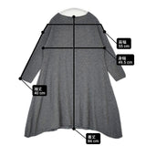 veritecoeur カシミヤ ニットワンピース カシミア VCK-193 チュニック ワンピース グレー レディース ヴェリテクール【中古】6-0917T∞