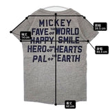 DENIM DUNGAREE/Disney ミッキーマウス デニムポケット フロッキー 半袖Ｔシャツ カットソー グレー レディース デニムアンドダンガリー/ディズニー【中古】6-0615S∞