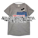 DENIM DUNGAREE/Disney ミッキーマウス デニムポケット フロッキー 半袖Ｔシャツ カットソー グレー レディース デニムアンドダンガリー/ディズニー【中古】6-0615S∞