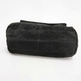 ZARA フェイクスウェード チェーンバッグ ショルダーバッグ ブラック レディース ザラ【中古】6-0810G∞