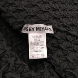 ISSEY MIYAKE 3Dスチーム シワ加工 ジャケット IM62FD507 サイズ2 ジャケット ブラック レディース イッセイミヤケ【中古】6-0418M♪