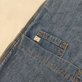 SOMETHING/FREAK'S STORE 別注 ボタンフライ サロペット 定価14993円 SFS995 オーバーオール ブルー レディース サムシング/フリークスストア【中古】6-0718G∞