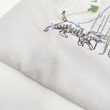 CHIZUTABI チズタビ マルタ ねこ 刺繍 ショルダーバッグ グレージュ レディース【中古】6-0810G∞