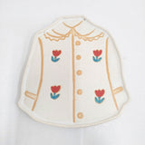 木村涼子 キムラリョウコ 洋服 チューリップ プレート 皿 ベージュ レディース【中古】6-0409G◎