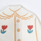 木村涼子 キムラリョウコ 洋服 チューリップ プレート 皿 ベージュ レディース【中古】6-0409G◎