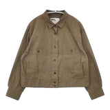 MHL. SHEET COTTON LINEN SHIRT 595-1125505 ジャケット カーキ レディース エムエイチエル【中古】6-0518M∞