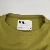 MHL. WA-SHI COTTON JERSEY 和紙 595-5168506 半袖Ｔシャツ カットソー 25SS ライトグリーン レディース エムエイチエル【中古】6-0615S∞