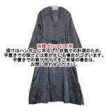veritecoeur シルクリネン ドットワンピース VC-2202 ベルト付き ワンピース ネイビー レディース ヴェリテクール【中古】6-0520M∞