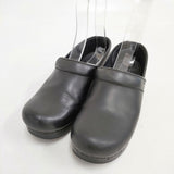 dansko PROFESSIONAL プロフェッショナル サイズ37 レザー 厚底 サボ シューズ・靴 ブラック レディース ダンスコ【中古】6-0605G◎