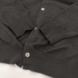 PLAY COMME des GARCONS Round Neck Cardigan With Black Emblem Top L AX-N023 ウール カーディガン AD2025 ブラック メンズ プレイコムデギャルソン【中古】6-0925T♪