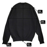 PLAY COMME des GARCONS Round Neck Cardigan With Black Emblem Top L AX-N023 ウール カーディガン AD2025 ブラック メンズ プレイコムデギャルソン【中古】6-0925T♪