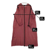 nest Robe リネン2wayバルーンスリーブワンピース 製品染め 01184-1161 ワンピース ワインレッド レディース ネストローブ【中古】6-0521M∞