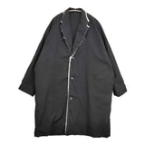 B Yohji Yamamoto 断ち切り リバーシブル 定価136000円 NV-C53-808 サイズ1 コート ブラック ホワイト レディース ビーヨウジヤマモト【中古】6-0418T♪
