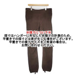 Toujours 泥染め スウェット 裏毛 パンツ ブラウン レディース トゥジュー【中古】6-0723T∞