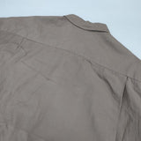 Toujours コットンシルク サイズ2 日本製 ワイド 長袖シャツ ブラウン レディース トゥジュー【中古】6-0723M∞