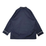 Toujours パジャマシャツ コットン サイズ2 日本製 長袖シャツ ネイビー レディース トゥジュー【中古】6-0723M∞