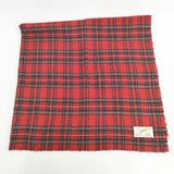 R&D.M.Co- WOOL TARTAN CHECK BLANKET 定価27500円 大判 ストール マフラー no.6540 ブランケット レッド レディース オールドマンズテーラー【中古】6-0903T◎