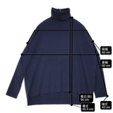 BEAUTY&YOUTH UNITED ARROWS フルニードルタートルニット 定価12100円 セーター ニット ネイビー レディース ビューティアンドユース【中古】6-0930T∞