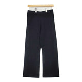BEAUTY&YOUTH UNITED ARROWS リブニットストレートパンツ ウォッシャブル 定価11550円 パンツ ブラック レディース ビューティアンドユース【中古】6-0930T∞