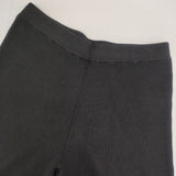 BEAUTY&YOUTH UNITED ARROWS リブニットストレートパンツ ウォッシャブル 定価11550円 パンツ ブラック レディース ビューティアンドユース【中古】6-0930T∞