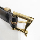 Martin Faizey 1.25 Inch Quick Release Buckle Belt -Brass クイックリリースベルト 定価27500円 ベルト ブラック メンズ マーティンフェイジー【中古】6-0615G◎