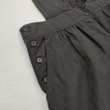 nest Robe ブラックリネン ボタンサロペット 01233-1403 オーバーオール サロペット 23SS ブラック レディース ネストローブ【中古】6-0521M∞