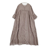 nest Robe リネンフレアスリーブ2wayドレス 定価35200円 01252-1144 ワンピース グレー レディース ネストローブ【中古】6-0520M∞