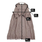nest Robe リネンフレアスリーブ2wayドレス 定価35200円 01252-1144 ワンピース グレー レディース ネストローブ【中古】6-0520M∞