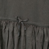 nest Robe コットン×リネンドッキングワンピース 定価27500円 01242-1519 ワンピース ブラック レディース ネストローブ【中古】6-0520M∞