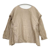nest Robe リネンガーゼドッキングブラウス 01243-1152 ブラウス シャツ ベージュ レディース ネストローブ【中古】6-0520M∞