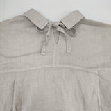 nest Robe 01201-1460 リネンスキッパー2WAYブラウス プルオーバー 日本製 サイズF ブラウス シャツ グレージュ レディース ネストローブ【中古】6-0609M△