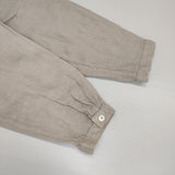 nest Robe 01201-1460 リネンスキッパー2WAYブラウス プルオーバー 日本製 サイズF ブラウス シャツ グレージュ レディース ネストローブ【中古】6-0609M△
