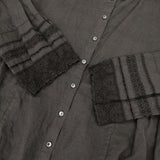nest Robe リネンレースサイドギャザー2wayブラウス 01243-1098 ブラウス シャツ 24AW ブラック レディース ネストローブ【中古】6-0711M∞