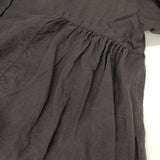 nest Robe リネンレースサイドギャザー2wayブラウス 01243-1098 ブラウス シャツ 24AW ブラック レディース ネストローブ【中古】6-0711M∞