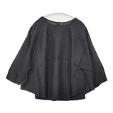 nest Robe ラミーフレアブラウス 01192-1158 ワイド 製品染め ブラウス シャツ ブラック レディース ネストローブ【中古】6-0606M∞