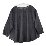 nest Robe ラミーフレアブラウス 01192-1158 ワイド 製品染め ブラウス シャツ ブラック レディース ネストローブ【中古】6-0606M∞