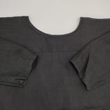 nest Robe ラミーフレアブラウス 01192-1158 ワイド 製品染め ブラウス シャツ ブラック レディース ネストローブ【中古】6-0606M∞