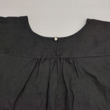 nest Robe ラミーフレアブラウス 01192-1158 ワイド 製品染め ブラウス シャツ ブラック レディース ネストローブ【中古】6-0606M∞