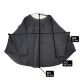 nest Robe ラミーフレアブラウス 01192-1158 ワイド 製品染め ブラウス シャツ ブラック レディース ネストローブ【中古】6-0606M∞