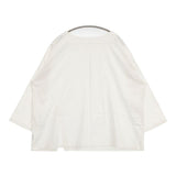 nest Robe/UpcycleLino サイドスリット刺繍プルオーバー 01241-1501 長袖Ｔシャツ カットソー ロンＴ ホワイト レディース ネストローブ/アップサイクルリノ【中古】6-0711M∞