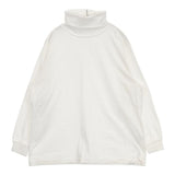 UpcycleLino BASIC 天竺長袖ビッグタートル nest Robe 600225-7034 長袖Ｔシャツ カットソー ロンＴ ホワイト レディース アップサイクルリノ【中古】6-0711M∞