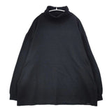 UpcycleLino BASIC 天竺長袖ビッグタートル 600225-7034 nest Robe 長袖Ｔシャツ カットソー ロンＴ ブラック レディース アップサイクルリノ【中古】6-0723M∞